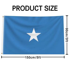 Factory Wholesale 3X5FT 90x150cm Digital Printing 100% Polyester Custom <b>Flags</b> Banners Somalia <b>Flags</b> for Event - Product Image 2