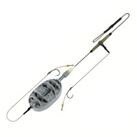 Cage de pêche européenne en alliage de zinc, porte-appât auto-chargeant pour la pêche à la carpe, idéale pour les lances longues distances