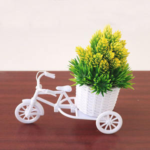 Décoration d'intérieur pour salon, bouquet de fleurs artificielles en soie et plastique, décoration de voiture, petite plante en <span class=keywords><strong>pot</strong></span> pour la maison - Product Image 6