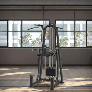 पेशेवर जिम घुटने टेकने प्रकार की डुबकी ठोड़ी सहायता चयन मशीन का उपयोग करता है - Product Image 3