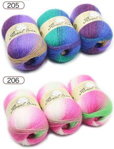 100g de laine pure acrylique mélangée asymétrique, crochet, segments de mohair teintés pour le tricot à la main - Product Image 6