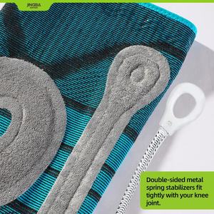 JINGBA Pro diz yan stabilizatörler ile sıkıştırma manşonu diz parantez Patella jel Pad için spor voleybol basketbol diz ağrısı - Product Image 4