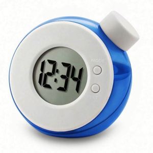 Horloge numérique à LED de bureau scientifique créative pour enfants, alimentée à l'eau, design moderne, en PVC, cadeaux d'anniversaire personnalisés - Product Image 1