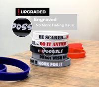 Bracelets en silicone personnalisés, bracelets en caoutchouc personnalisés avec logo ou message
