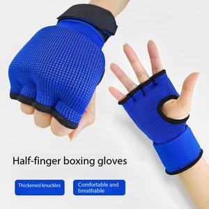 Bandages de boxe, gants intérieurs, rembourrage élastique, protection des poings sous les mitaines, fermeture velcro pour MMA, arts martiaux - Product Image 6