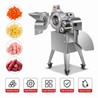Commerciële machine voor het snijden van wortelen, aardappelen en uien, machine voor het snijden van groenten, fruit en diepvriesvlees, snijmachine