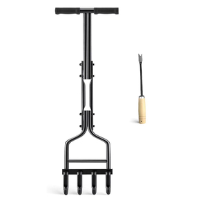 Aérateur de pelouse industriel en acier à pointes avec pointes de rechange, aérateur manuel pour pelouse et jardin, qualité industrielle - Product Image 3
