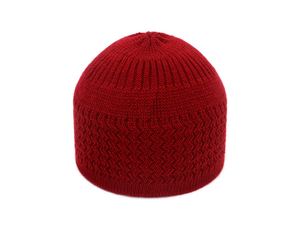 Gorro Kufi Tejido a la Moda, Gorro Islámico Árabe de Ganchillo, Gorro de Oración de Estilo Neutral - Product Image 3