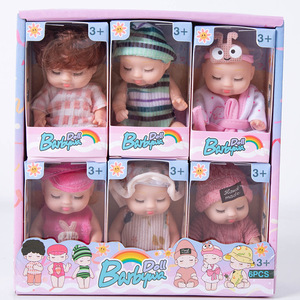 Búp bê Reborn BJD 3 inch xuyên biên giới, đồ chơi công chúa thời trang với chức năng mô phỏng giấc ngủ dành cho trẻ em, làm từ PVC, bán buôn - Product Image 6