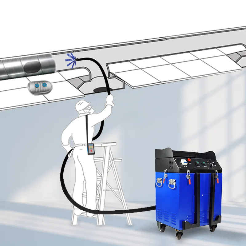 Professional air duct cleaning machine ventilation duct cleaner with camera