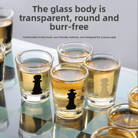 Jeu d'échecs et de Go international avec table en verre dépoli, durable, idéal pour les fêtes et comme cadeau