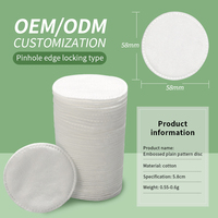100 pièces de disques de coton pour le démaquillage, tampons applicateurs sans peluches, doux et absorbants, pour le visage et le retrait du vernis à ongles