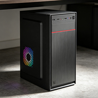 Boîtier PC Gaming Micro ATX Meway Mid Tower Personnalisable, Ports USB Audio Frontaux, Ventilateur de Refroidissement, Meilleure Vente, En Stock