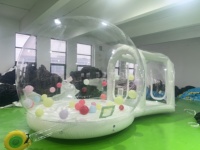 Tente bulle gonflable transparente en PVC marque QY, modèle flocon de neige, 5x3x3M, vente chaude usine