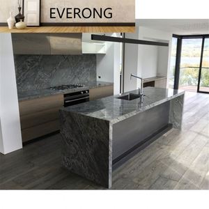 Encimera de granito gris plateado de galaxia Natural personalizada, encimera de Isla de granito azul cielo gris atlántico, encimera T20mm T30mm - Product Image 2