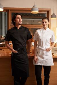 Uniforme de personnel d'entretien ménager pour hommes Yilong, coupe classique, polyester/coton, pour utilisation en hôtel, restauration, réception (modèle CYS006) - Product Image 4