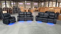 Luxus-Sofa Große Schnitts ofas Einzelne rotbraune Liege sofa Theater möbel Couch