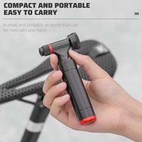 Pompe à vélo haute pression mini CO2 avec valves Schrader/Presta pour vélos de route et de montagne (>160 PSI)