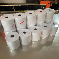 Rouleaux de papier thermique 80x80mm directement de l'usine, MOQ flexible, OEM, logo personnalisé, échantillon gratuit, livraison rapide, sans BPA, vente en gros