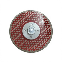 Disque de coupe diamanté électrolytique double face à humidification avec bride M14 pour marbre et céramique
