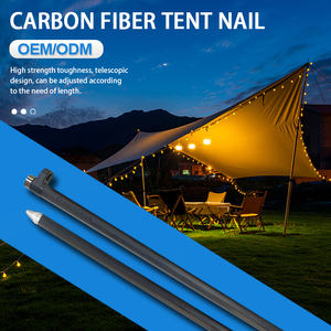 Многофункциональный прочный завод углеродное волокно трубка углеродное волокно палатка <span class=keywords><strong>Peg</strong></span> портативный Ветрозащитный углеродное волокно Кемпинг гвоздь - Product Image 4