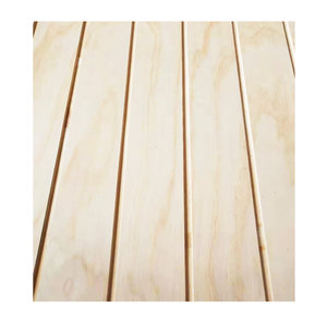 Contreplaqué rainuré et rainuré à double sens, qualité supérieure, décoration double face, émission <span class=keywords><strong>de</strong></span> formaldéhyde E1, <span class=keywords><strong>placage</strong></span> <span class=keywords><strong>de</strong></span> <span class=keywords><strong>pin</strong></span> pour villa, usage intérieur - Product Image 2