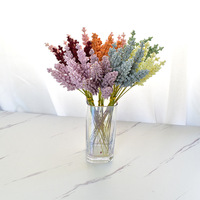 Fleurs artificielles décoratives en forme d'épi de blé, de grain ou de riz, pour décoration murale de mariage, vente en gros