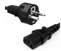 Cordon d'alimentation CA à 3 broches en cuivre pur, prise UE, rallonge avec fils de terre européens à extrémités ouvertes 3x1.0mm² 300V pour appareils électroménagers industriels et domestiques