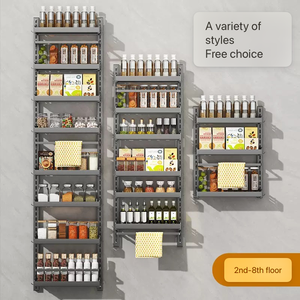 Scaffale Portaspezie in Metallo per Cucina e Bagno, Organizzatore per <span class=keywords><strong>Detersivi</strong></span>, Accessori da Cucina Bestseller - Product Image 3