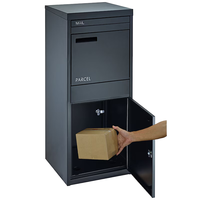 Boîte à colis résistante aux intempéries, armoire en acier inoxydable, ancrage au sol, serrure, boîte aux lettres extérieure