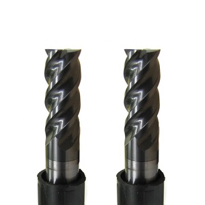 Fraise en bout à grande vitesse outils de coupe plats en carbure solide indexable HRC65 4 flûtes fraise CNC <span class=keywords><strong>UEX</strong></span> pour métal - Product Image 1
