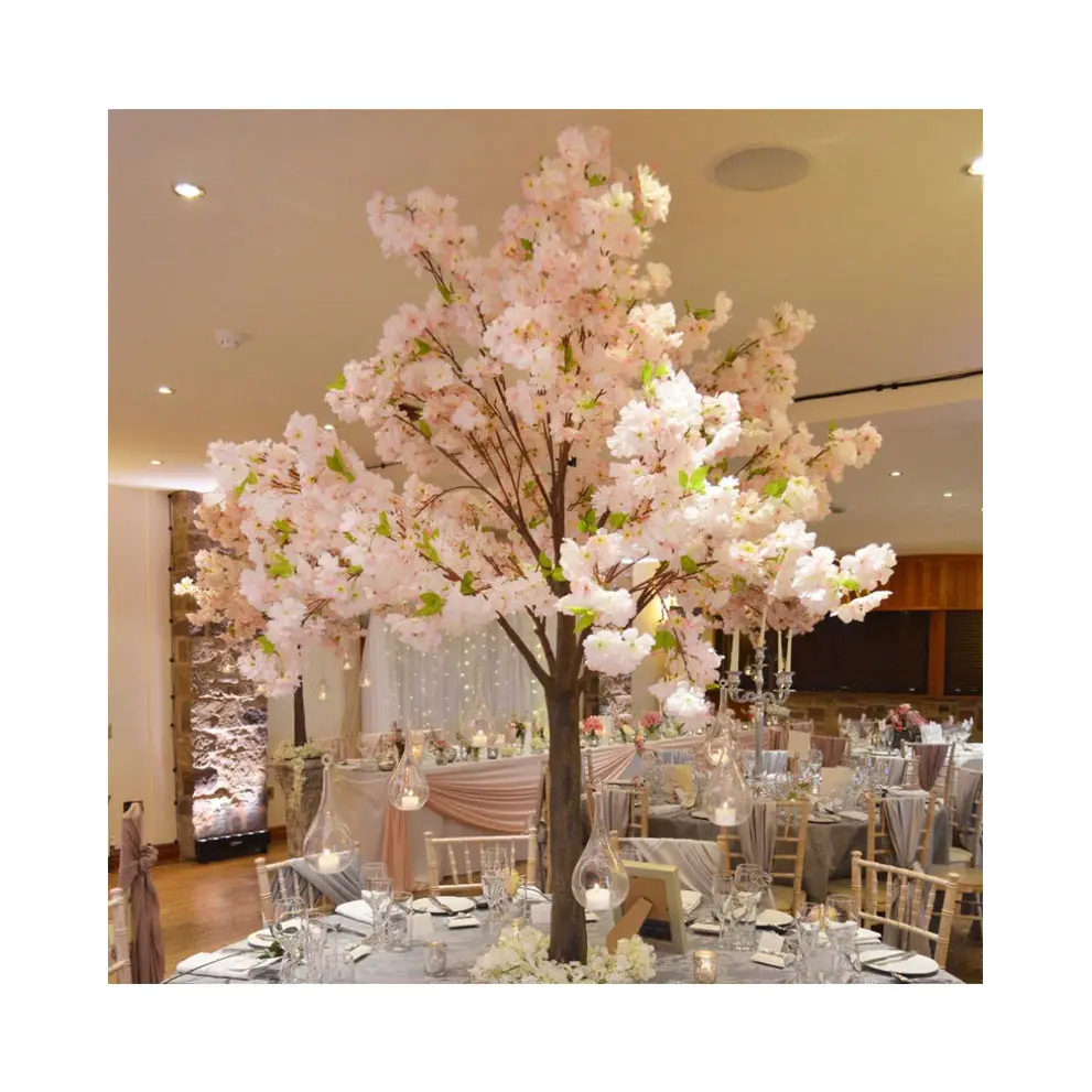 Wedding Table Centerpiece Garden Courtyard Decoration Artificial Cherry Blossom Tree