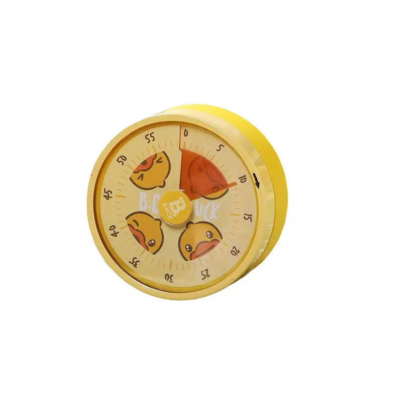 60 Minute Cartoon Visual Timer Magnet Mechanical Baking Reminder Mechanical Countdown Kitchen Timer