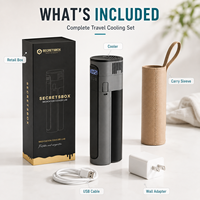 Nevera portátil para insulina y péptidos, estuche refrigerador eléctrico de larga duración para medicamentos, gran capacidad de almacenamiento, metálico, OEM