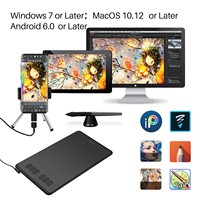 Meilleures ventes ! Tablette d'écriture électronique portable Huion H640P pour cours en ligne, stylet numérique, tablette de dessin graphique