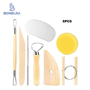 Bộ Dụng Cụ Làm Gốm & Đất Sét 8 Món Bán Chạy BOMEIJIA, Được Thiết Kế Đặc Biệt Để Tạo Mô Hình Đất Sét, Điêu Khắc, Chạm Khắc Mô Hình - Product Image 1