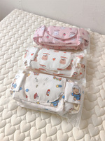 Sac à langer multifonctionnel en tissu durable avec poches spacieuses, léger, idéal pour les voyages de week-end et les sorties en plein air