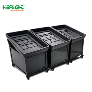 Mesa Exhibidora de Hielo de Plástico Personalizada de Fábrica, Mostrador Refrigerador de Hielo para Pescado y Carne Fresca para Supermercados, Mesa Exhibidora de Pescado con Parte Superior Abierta - Product Image 1