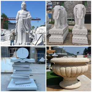 Escultura de Libro Tallada en Piedra, Estilo Chino, Decoración Duradera para Jardín Exterior, Hecho a Medida - Product Image 3