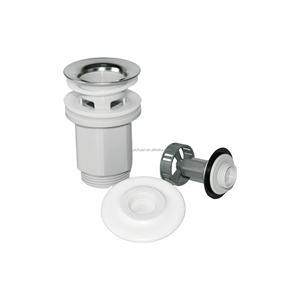 ท่อน้ำทิ้งแบบกดสำหรับอ่างล้างหน้าเซรามิก พร้อมฝาปิดเซรามิกและสายยางแบบยืดหดได้ ลดราคาจากโรงงาน - Product Image 5