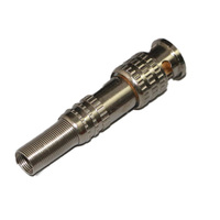 Connecteur coaxial de type américain en métal plein, sans soudure, RG 6, prise mâle BNC, 75-5, pour câble coaxial de caméra AHD CVI TVI CVBS