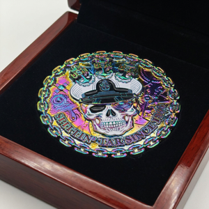 Moneda Moderna Grabada a Medida, Chapada en Oro, Pulida a Mano, Acabado <span class=keywords><strong>de</strong></span> Fundición <span class=keywords><strong>de</strong></span> Precisión, <span class=keywords><strong>Arte</strong></span> Táctil Ecológico <span class=keywords><strong>de</strong></span> Zinc - Product Image 5