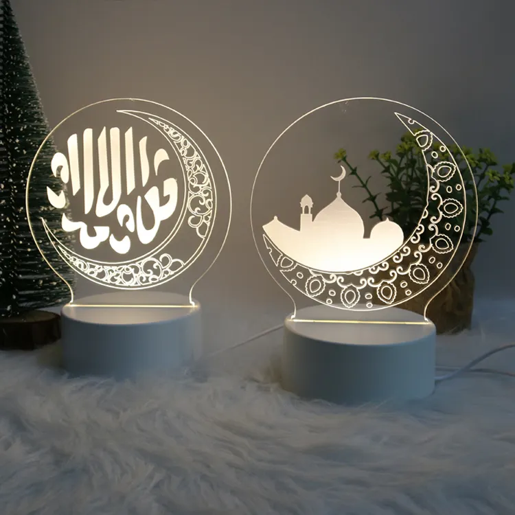 Groothandel Religie Lampen Custom Islam Lamp Eid Al-Fitr Gift Lampen Voor Decoratie