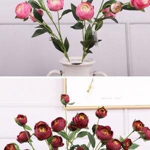 Flores de Camelia Artificiales de Seda de Alta Calidad QiHao, Rosa de Té, Decoración para Bodas en Venta - Product Image 2