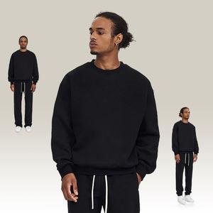 H5476 Fabricante de Ropa al por Mayor, Sudadera Personalizada de 300 Gramos, Felpa de Spandex/Poliéster, Cuello Redondo, Corte Holgado, Forrada, para Hombre, Primavera, Digital - Product Image 3