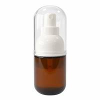 Flacon pulvérisateur portable de 50 ml à brume fine, format voyage, avec épaule plate, pour parfum de luxe et soins de la peau haut de gamme