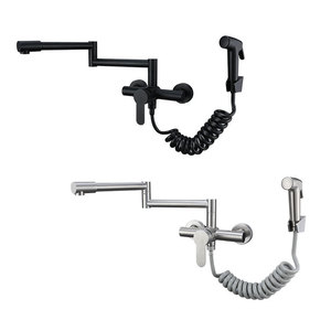Kitchen Faucet 304 Stainless Steel Single Handle 360 Degree Rotate <b>Deck</b> Mounted Modern Design - Product Image 4