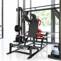 Machine à Squat Hack Commercial à Charge de Poids, Type V, pour Entraînement des Jambes, des Fessiers et des Abdos, Équipement de Fitness pour Salle de Sport