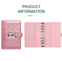 Diario con Candado de Combinación, Libreta de Hojas Sueltas con Ranuras para Tarjetas y Bolsillo para Pasaporte, Regalo para Adolescentes
