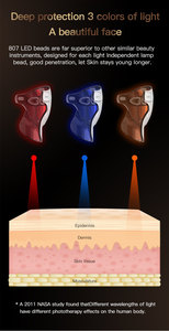 Máscara terapêutica Handheld Red Light para uso doméstico Máscaras faciais LED com terapia de fótons para Face Lift